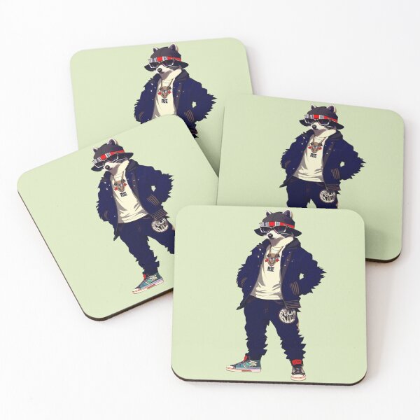 Item preview, Hipster Racoon V20 designed and sold by HipsterAnimals.