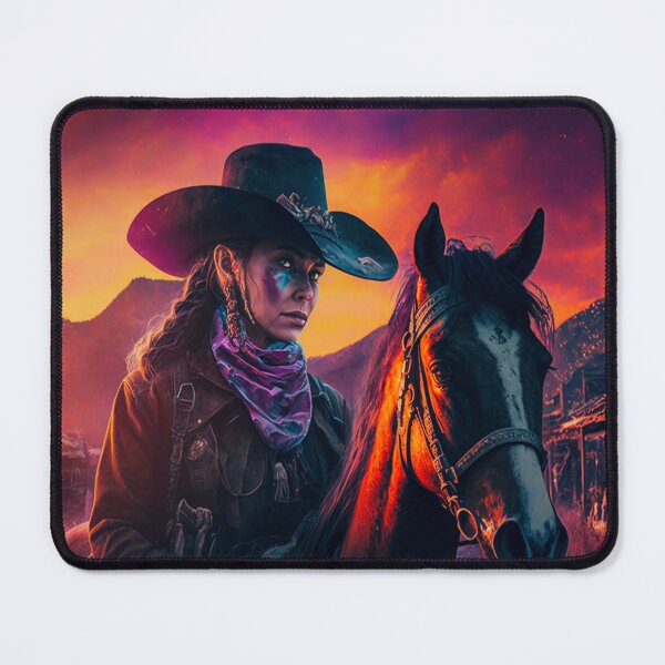 Item preview, Calamity Jane Colorful Pop Art Surreal Cowboy designed and sold by DoctorRot.