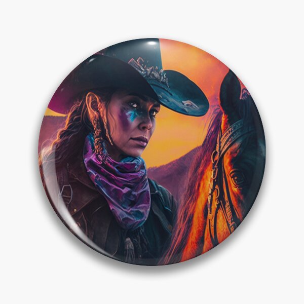Item preview, Calamity Jane Colorful Pop Art Surreal Cowboy  designed and sold by DoctorRot.