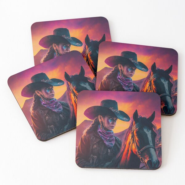 Item preview, Calamity Jane Colorful Pop Art Surreal Cowboy  designed and sold by DoctorRot.