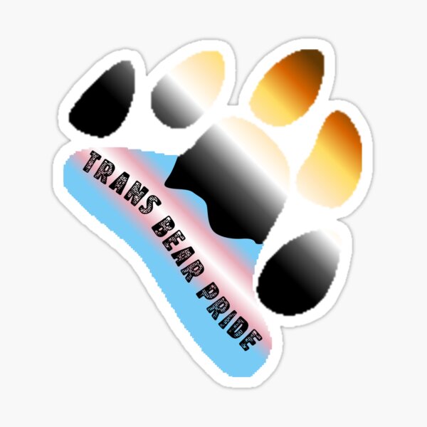 Subliminator Men's LGBT Bear Pride Flag Paws Fur Print Sweatshirt Jumper