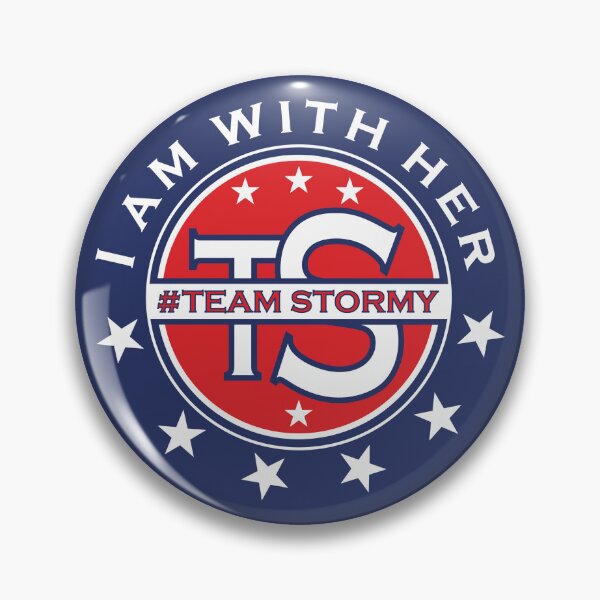 Item preview, Team Stormy I Am With Her Political Red Blue White Typography Flag White Stars designed and sold by Zazizu.