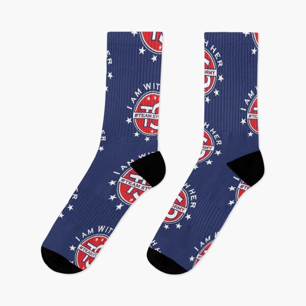Item preview, Team Stormy I Am With Her Political Red Blue White Typography Flag White Stars designed and sold by Zazizu.