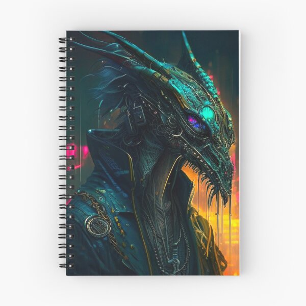 Item preview,  Neon Scales: Cyberpunk Dragon Poster - A Striking Fusion of Mythical Majesty and Futuristic Vision designed and sold by AiArtLab.