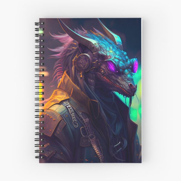 Item preview,  Neon Scales: Cyberpunk Dragon Poster - A Striking Fusion of Mythical Majesty and Futuristic Vision designed and sold by AiArtLab.