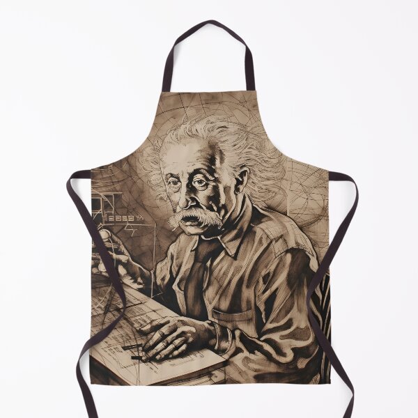 Item preview, Vintage Relativity Lithograph Portrait of Albert Einstein designed and sold by inkedtee.