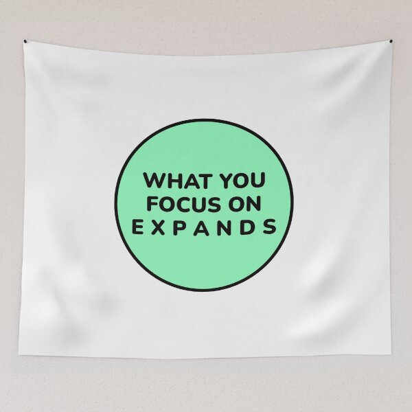 Item preview, WHAT YOU FOCUS ON EXPANDS Zen Motivation designed and sold by Inspirationmotivation.