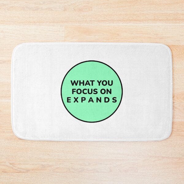 Item preview, WHAT YOU FOCUS ON EXPANDS Zen Motivation designed and sold by Inspirationmotivation.