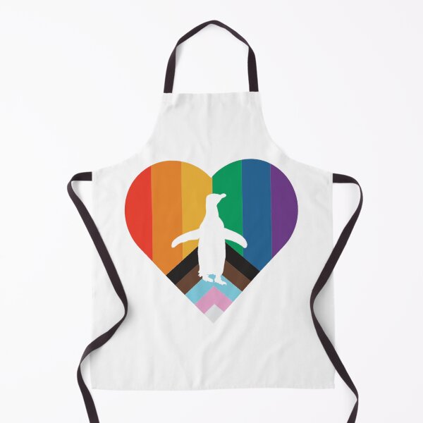 Artikelvorschau, LGBTQ Pride Penguin Heart white penguin entworfen und verkauft von SBPenguins.