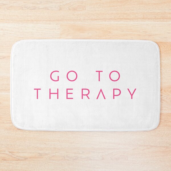 Item preview, Go to Therapy Thin Text Pink designed and sold by Not Lost Wanderer Design.