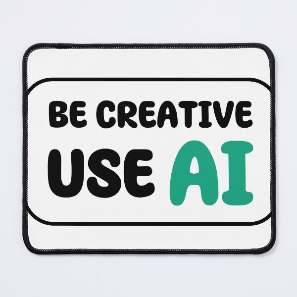 Item preview, Be Creative with AI Sticker - AI Assisted Creativity Sticker for Designers and Artists designed and sold by unnonx.