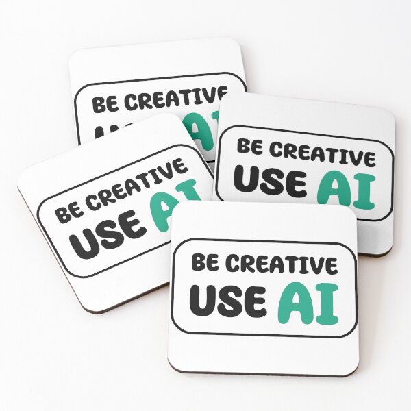 Item preview,  Be Creative with AI Sticker - AI Assisted Creativity Sticker for Designers and Artists designed and sold by unnonx.