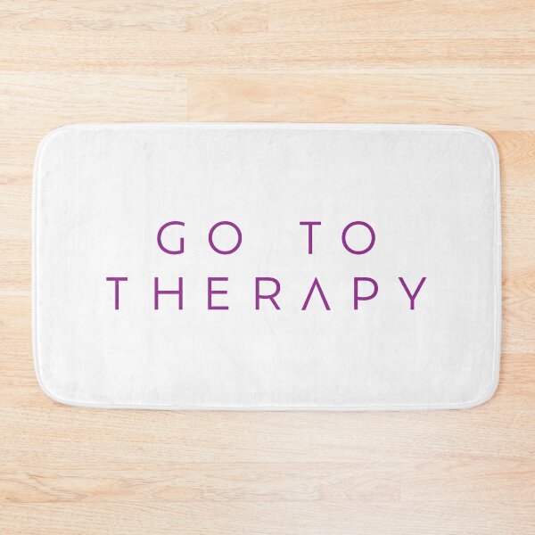 Item preview, Go to Therapy Thin Text Purple designed and sold by Not Lost Wanderer Design.