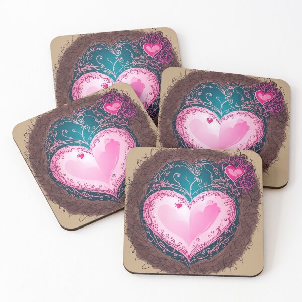 Item preview, Crystal Love: Shiny Pink Heart designed and sold by avinya.