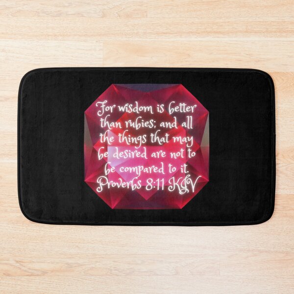 Item preview, Proverbs 8:11 King James Version Bible Verse designed and sold by Caregiverology.