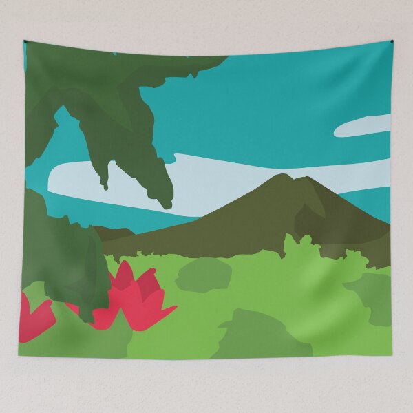 Item preview, Costa Rica Minimalistic Landscape designed and sold by ThomasTreeArt.