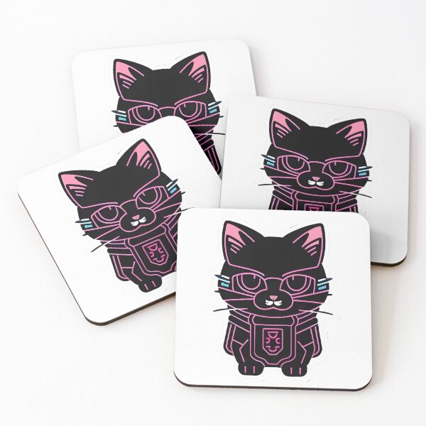 Item preview, Cute Cyberpunk Cat - Personal Cat Servant designed and sold by DeepSeeAI.