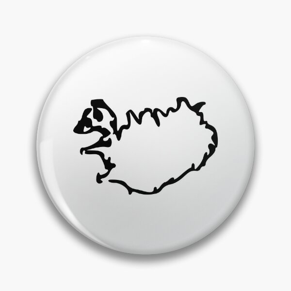 Item preview, Iceland (Ísland) Minimalistic Country Outline designed and sold by Natamus.