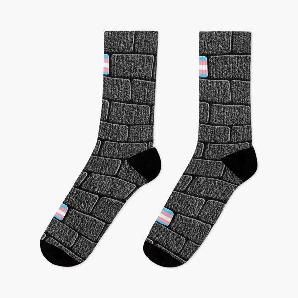 Item preview, Transgender Flag Big Brick Wall designed and sold by TheirChoice.