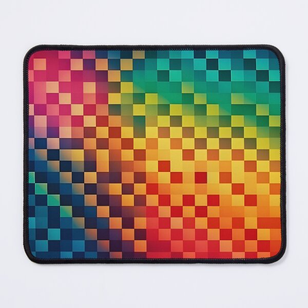 Item preview, Rainbow Gradient Colorful Checker Pattern designed and sold by PatternBestFan.