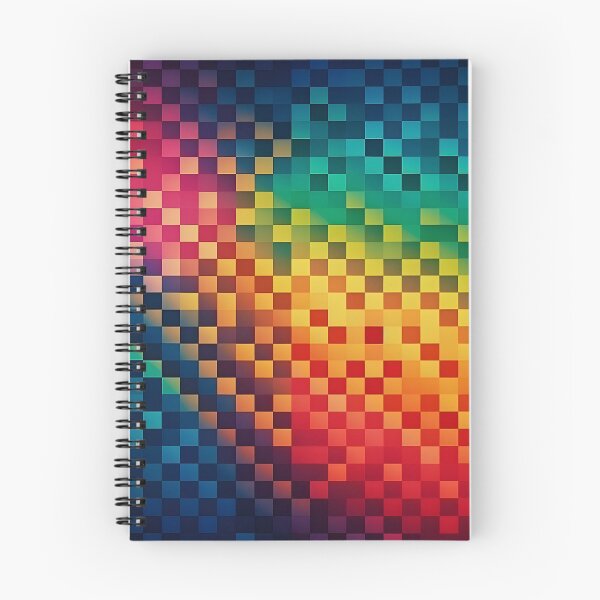 Item preview, Rainbow Gradient Colorful Checker Pattern designed and sold by PatternBestFan.