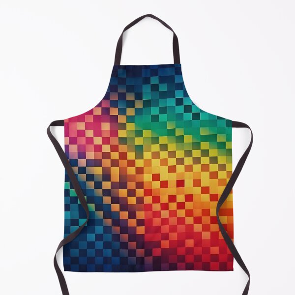 Item preview, Rainbow Gradient Colorful Checker Pattern designed and sold by PatternBestFan.