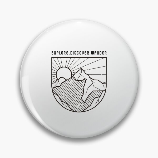 Artikelvorschau, Explore Discover Wander Camping (SCHWARZER DRUCK) entworfen und verkauft von Krizelle Flores.