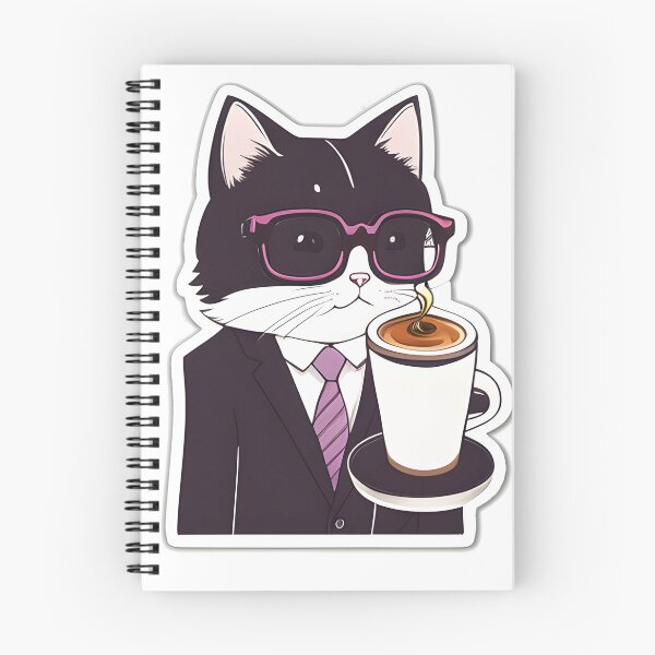 Artikelvorschau, Kaffee trinken wie ein Chef - Persönlicher Katzendiener entworfen und verkauft von DeepSeeAI.