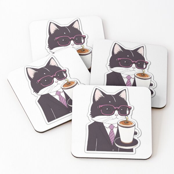 Item preview, Drinking Coffee Like a Boss - Personal Cat Servant designed and sold by DeepSeeAI.