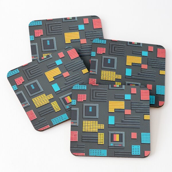 Item preview, Background in 80s, 90s style. Wallpaper or poster blank. Geometric pattern. Computer tiled designed and sold by anytka.