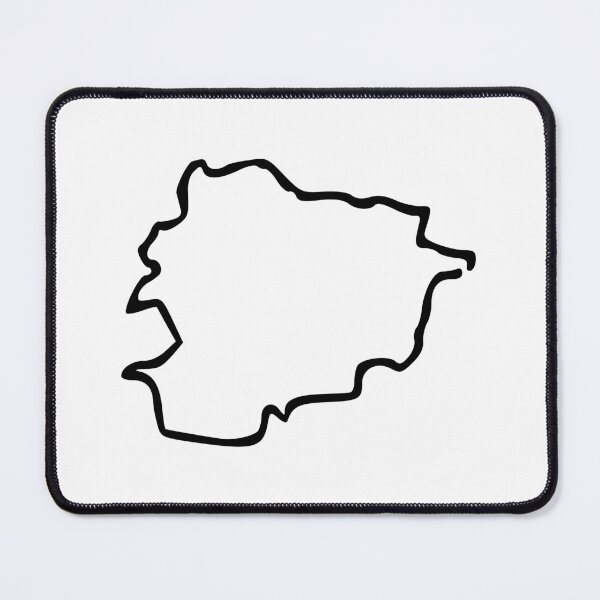 Artikelvorschau, Andorra Minimalistic Country Outline entworfen und verkauft von Natamus.