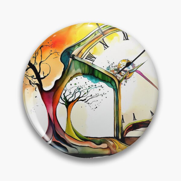 Item preview, Fluid Time: A Abstract Watercolor Reinterpretation of Salvador Dali's Iconic The Persistence Of Memory  designed and sold by ManuelAndreas.