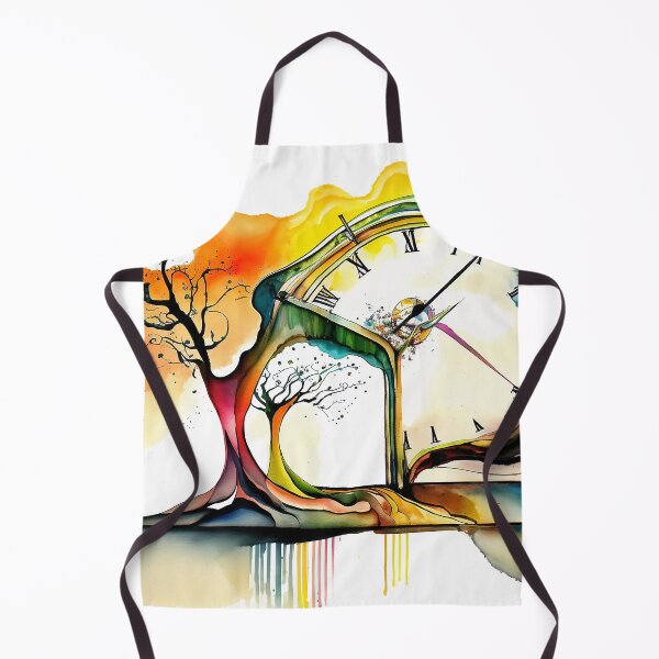 Aperçu de l'œuvre Fluid Time: A Abstract Watercolor Reinterpretation of Salvador Dali's Iconic The Persistence Of Memory créée et vendue par ManuelAndreas.