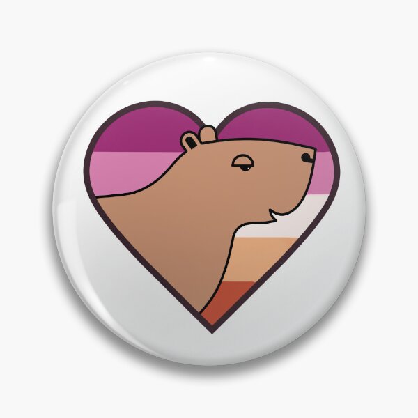 Item preview, Lesbian capybara  designed and sold by mikasa.art.