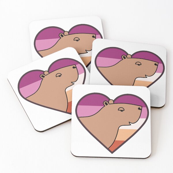 Item preview, Lesbian capybara  designed and sold by mikasa.art.