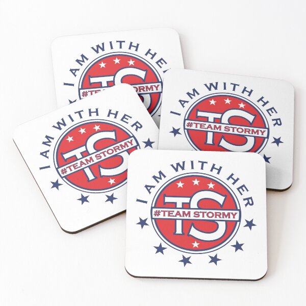 Item preview,  Team Stormy I Am With Her Political Typography American White Stars designed and sold by Zazizu.