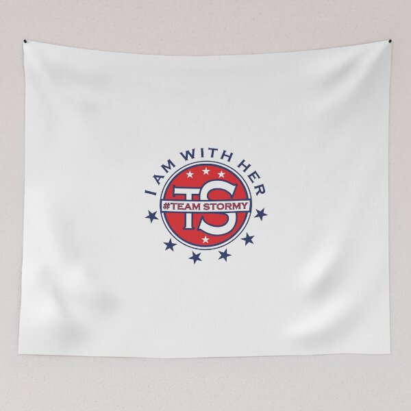 Item preview,  Team Stormy I Am With Her Political Typography American White Stars designed and sold by Zazizu.