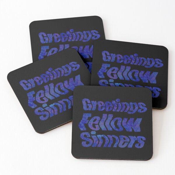 Item preview, Greetings Fellow Sinners (Dark Blue) designed and sold by O1RSH.