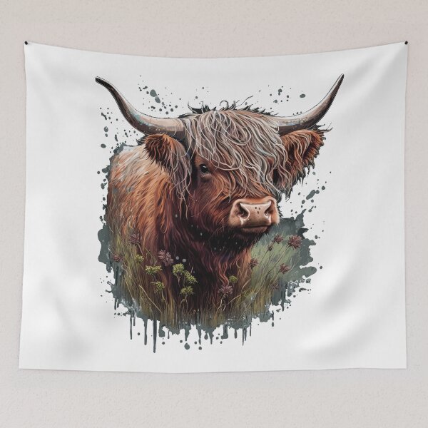Item preview, Highland Cow in a splash designed and sold by Richard-Y.