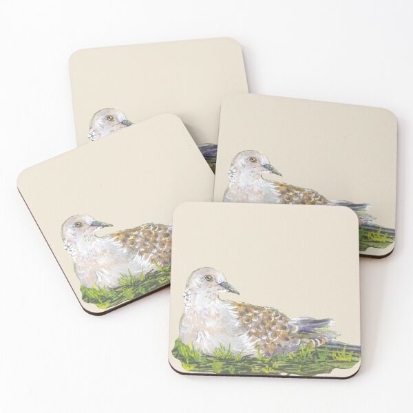 Item preview, Turtle Dove - Original Bird Watercolor Painting designed and sold by ElomaArts.