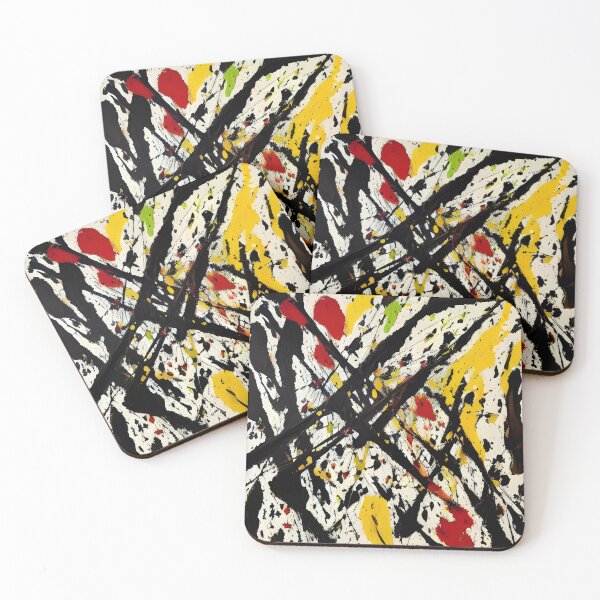Item preview, Convergence of Hues - Jackson Pollock Inspired designed and sold by aesthetic-gifts.