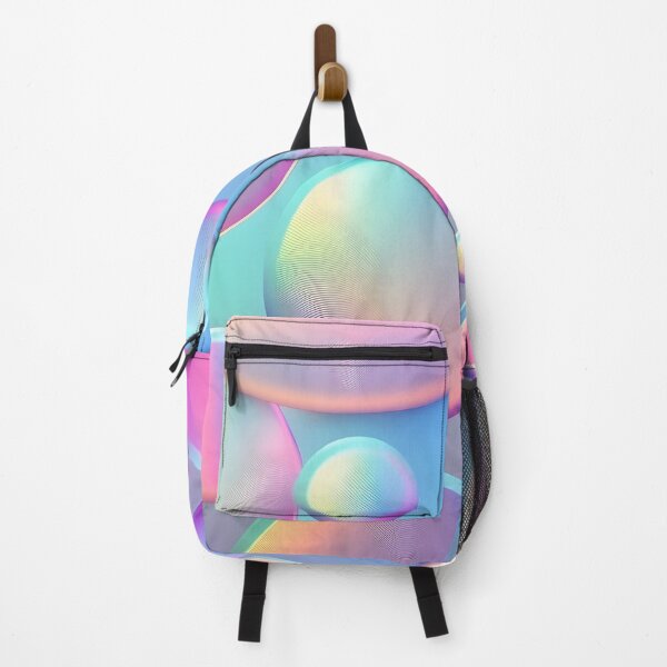 Item preview, Holographic neon bubbles. Holographic wallpaper background. Gradient. designed and sold by anytka.