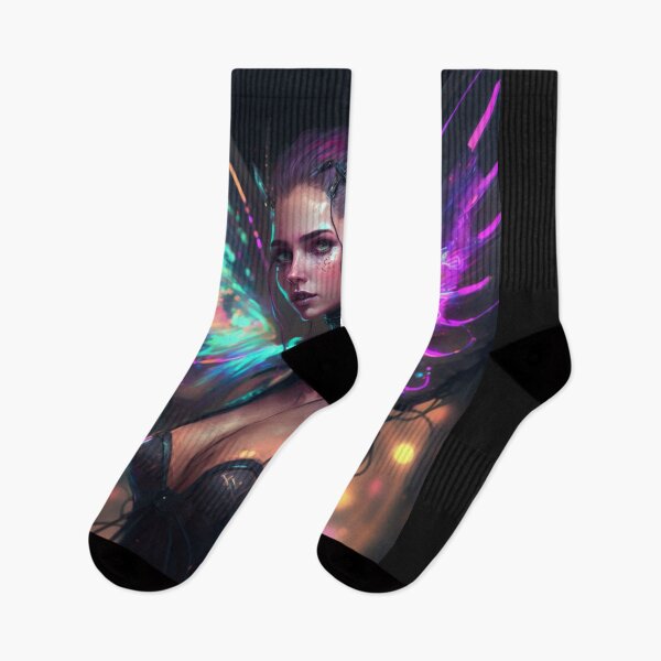 Item preview, Cyberpunk Fairy (pt.1) designed and sold by AIartCANVAS.