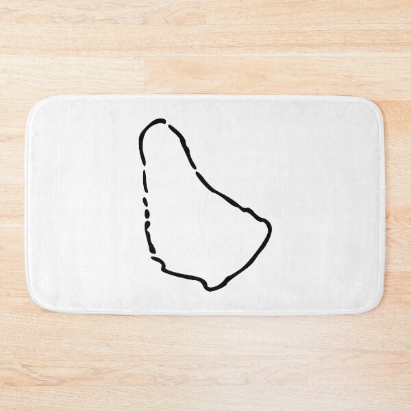 Item preview, Barbados Minimalistic Country Outline designed and sold by Natamus.