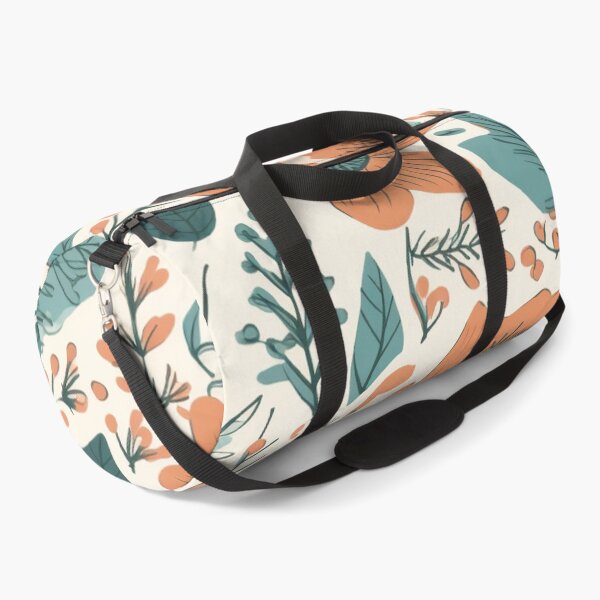 Item preview, Floral Pattern Orange and green designed and sold by HandCraftedArt.