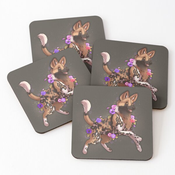 Item preview, Perro salvaje africano violeta designed and sold by FeverDreamFox.