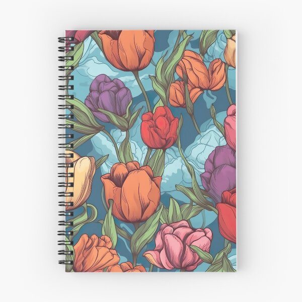 Item preview, Tulips pattern endless designed and sold by PoppinArtFox.