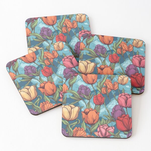 Item preview, Tulips pattern endless designed and sold by PoppinArtFox.