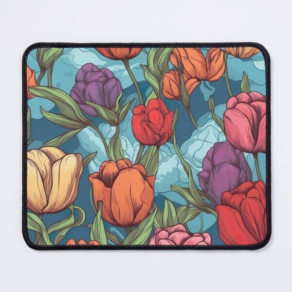 Item preview, Tulips pattern endless designed and sold by PoppinArtFox.