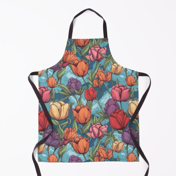 Item preview, Tulips pattern endless designed and sold by PoppinArtFox.